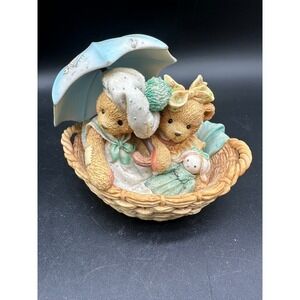 Cherished Teddies Beth Blossom Friends‎ Are Never Far Apart Figurine 1991
